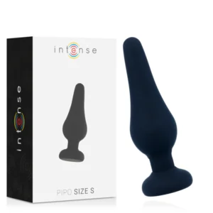 Intense - Plug Anale Pipo S Silicone Nero 9,8 cm Intense - Plug Anale Pipo S Silicone Nero 9,8 cm