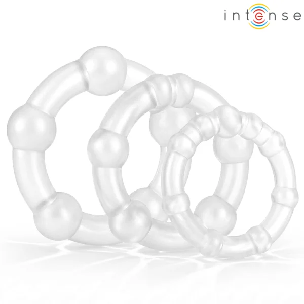Intense - Set di 3 Anelli per Pene Bourne 4 Intense - Set di 3 Anelli per Pene Bourne 4