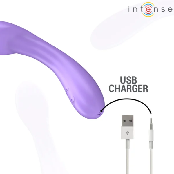 Intense - Vibratore Becky 19 cm Riscaldabile 7 Vibrazioni Viola 7