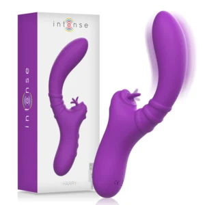 Intense - Vibratore Flessibile Harry con Lingua Viola