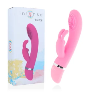 Intense - Vibratore Oscillante Susy in Silicone Rosa Coniglio Intense - Vibratore Oscillante Susy in Silicone Rosa Coniglio