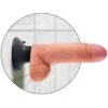 King Cock - Dildo Vibrante con Testicoli 20.3 cm Naturale 3
