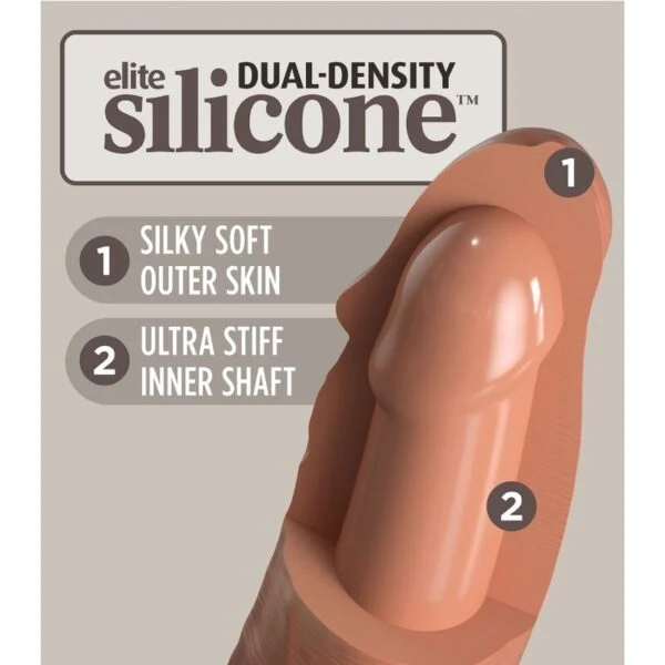 King Cock - Elite Dildo Realistico in Silicone 17.8 cm Caramel 4 King Cock - Elite Dildo Realistico in Silicone 17.8 cm Caramel 4