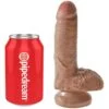 King Cock - Pene Realistico con Sfere 13.2 cm Caramel King Cock - Pene Realistico con Sfere 13.2 cm Caramel