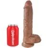 King Cock - Pene Realistico con Sfere 19.8 cm Caramel King Cock - Pene Realistico con Sfere 19.8 cm Caramel