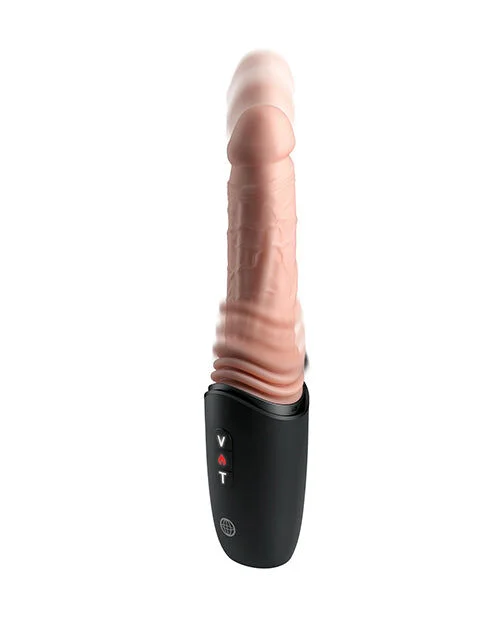 King Cock Plus - Dildo in Silicone Pro con Protezione, Vibrazione e Luce Riscaldante, 12,7 cm 6 King Cock Plus - Dildo in Silicone Pro con Protezione, Vibrazione e Luce Riscaldante, 12,7 cm 6