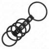Kink - 5 Anelli per Pene in Silicone da 3,8 cm a 4,8 cm Collegati da Pelle 3