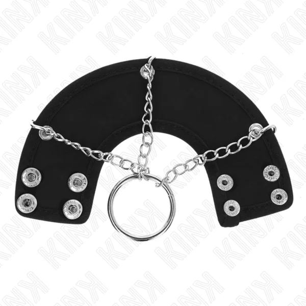Kink - Anello per Pene Catena 4 cm Metallo 7 cm con Cintura in Pelle 3 Kink - Anello per Pene Catena 4 cm Metallo 7 cm con Cintura in Pelle 3