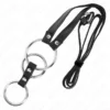 Kink - Anello per Pene in Metallo Triplo da 3,8 cm a 5 cm con Cintura in Pelle 112 cm 4 Kink - Anello per Pene in Metallo Triplo da 3,8 cm a 5 cm con Cintura in Pelle 112 cm 4
