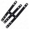 Kink - Anello per Pene in Pelle Tripla con Chiusura a Pressione 8 Kink - Anello per Pene in Pelle Tripla con Chiusura a Pressione 8