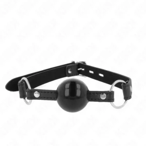 KINK - BALLA IN TPE 4 CM CON SERRATURA NERA 60 x 2 CM KINK - BALLA IN TPE 4 CM CON SERRATURA NERA 60 x 2 CM