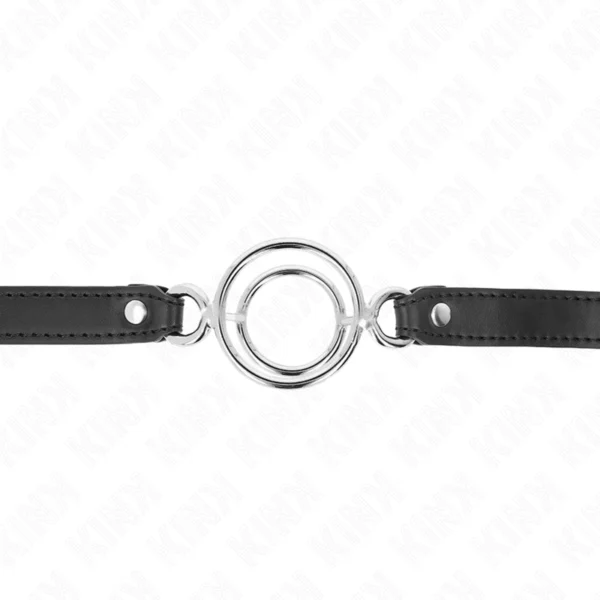 Kink - Bavaglio con O-Ring Multipli 5 cm Nero 63 X 2,5 cm 3 Kink - Bavaglio con O-Ring Multipli 5 cm Nero 63 X 2,5 cm 3