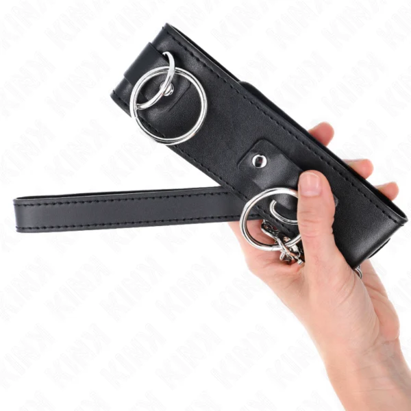 Kink - Collana con Guinzaglio 65 cm 3 Modello Anelli 2 Regolabile 36-43 cm X 5 cm 5 Kink - Collana con Guinzaglio 65 cm 3 Modello Anelli 2 Regolabile 36-43 cm X 5 cm 5