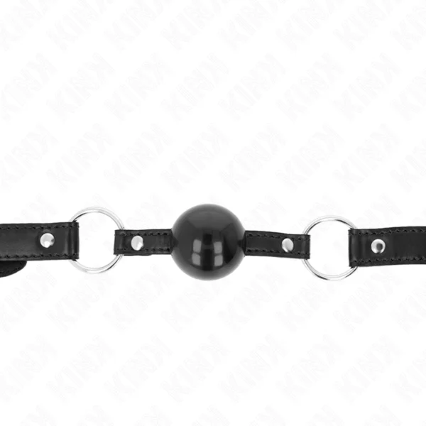 KINK - PALLA IN TPE NERA 4 CM GAG 60 x 2 CM 3 KINK - PALLA IN TPE NERA 4 CM GAG 60 x 2 CM 3