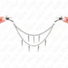 KINK - PINZE PER CAPEzzoli CON CATENE A SPUNTE 30 CM 4 KINK - PINZE PER CAPEzzoli CON CATENE A SPUNTE 30 CM 4