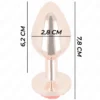 Kink - Plug Anale in Oro Rosa con Rosa Rossa S 4 Kink - Plug Anale in Oro Rosa con Rosa Rossa S 4