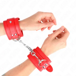 Kink - Resistenza da Polso Semplice Rosso Regolabile 20-23 cm X 5,5 cm