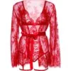 Leg Avenue - 86123 Set Vestaglia Teddy + Giarrettiera Rosso Taglia S 7 Leg Avenue - 86123 Set Vestaglia Teddy + Giarrettiera Rosso Taglia S 7
