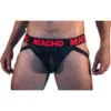 Macho - Mx26X2 Jock Nero/Rosso XL Macho - Mx26X2 Jock Nero/Rosso XL