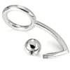 Metal Hard - Anello Cock Ring con Gancio Intruder Anale 45Mm 2