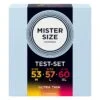 Mister Size - Campione Confezione Preservativi Misura 53-57-60 mm (3 Unità) Mister Size - Campione Confezione Preservativi Misura 53-57-60 mm (3 Unità)