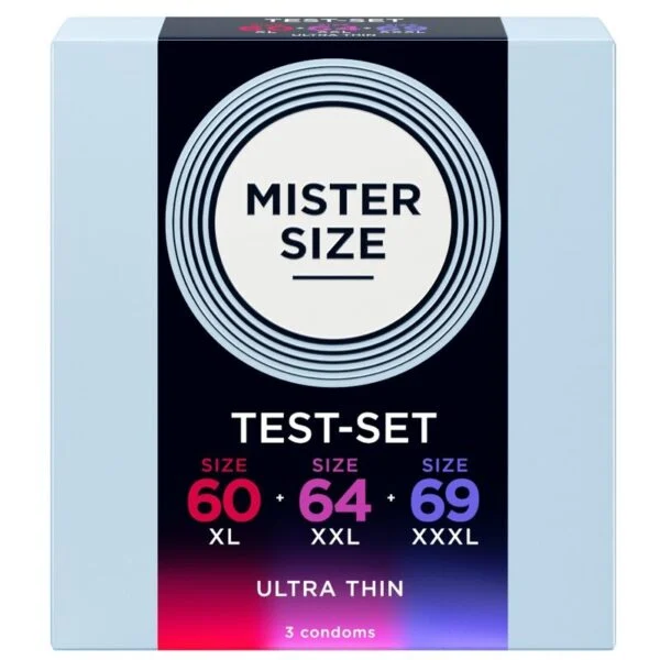 Mister Size - Campione Confezione Preservativi Misura 60-64-69 mm (3 Unità) Mister Size - Campione Confezione Preservativi Misura 60-64-69 mm (3 Unità)