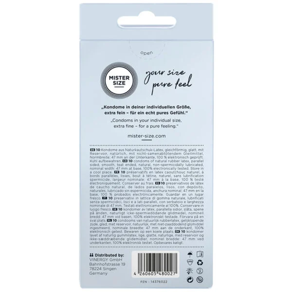 Mister Size - Preservativi Taglia XS 47 mm (10 Unità) 3