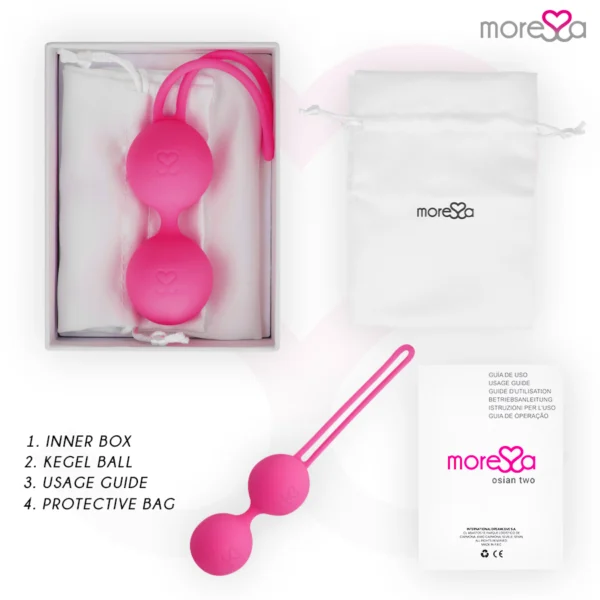 Moressa - Osian Due Silicone Premium Rosa 6 Moressa - Osian Due Silicone Premium Rosa 6