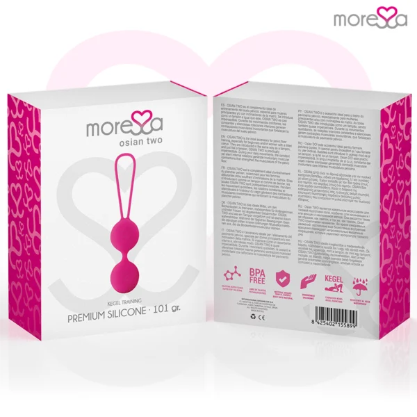 Moressa - Osian Due Silicone Premium Rosa 7 Moressa - Osian Due Silicone Premium Rosa 7