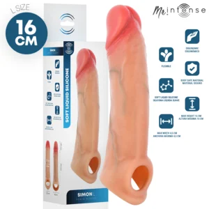 Mr Intense - Simon L Copri Pene in Silicone 16 cm -Ø- 4,5 cm Mr Intense - Simon L Copri Pene in Silicone 16 cm -Ø- 4,5 cm