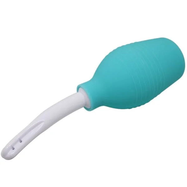 Mr Play - Doccia Anale in Gomma Blu Pera 3 Mr Play - Doccia Anale in Gomma Blu Pera 3