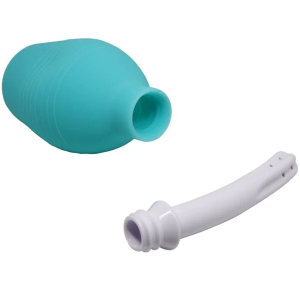 Mr Play - Doccia Anale in Gomma Blu Pera 4 Mr Play - Doccia Anale in Gomma Blu Pera 4