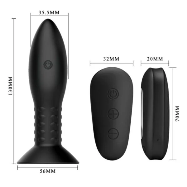 Mr Play - Spina con Telecomando Sfere Rotanti Nere 5
