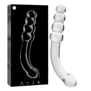 Nebula Series By Ibiza - Modello 14 Dildo in Vetro Borosilicato Trasparente 18.5 cm -O- 3 cm