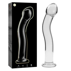 Nebula Series By Ibiza - Modello 18 Dildo in Vetro Borosilicato Trasparente 18.5 cm -O- 3.5 cm