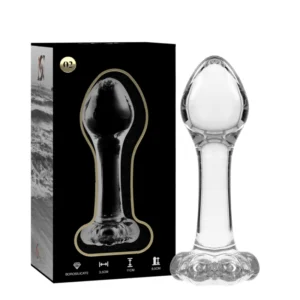 Nebula Series By Ibiza - Modello 2 Plug Anale Vetro Borosilicato Trasparente 11 cm -O- 3.5 cm Nebula Series By Ibiza - Modello 2 Plug Anale Vetro Borosilicato Trasparente 11 cm -O- 3.5 cm