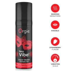 Orgie - Vibrazioni Sexy! Liquido Caldo e Riscaldante per Vibratore 15 ml