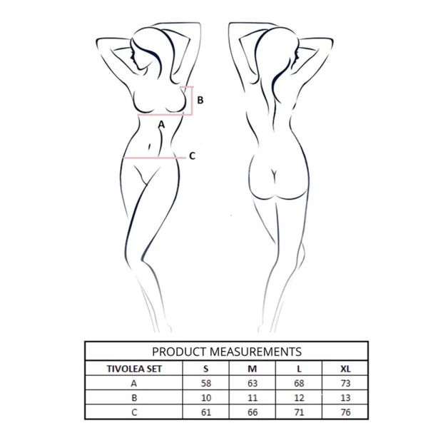 Passion - Tivolea Reggiseno + Perizoma Nero S/M 4