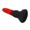 Power Monsters - Dildo Fantasy Drago di Fuoco con Ventosa 24,5 cm Ø 5,8 cm Rosso e Nero 5