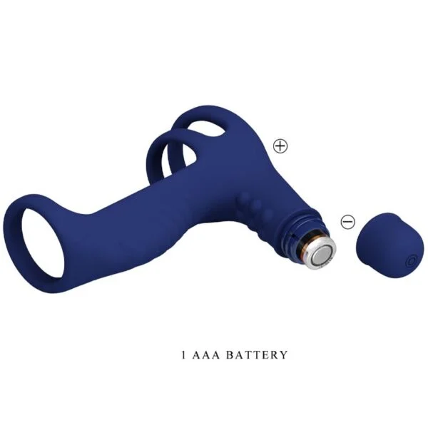 Pretty Love - Anello Vibrante Elish con Estensione Blu 6
