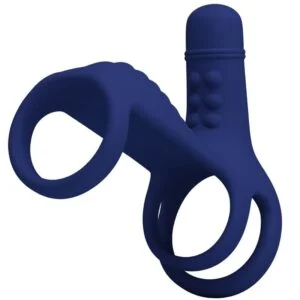 Pretty Love - Anello Vibrante Elish con Estensione Blu Pretty Love - Anello Vibrante Elish con Estensione Blu