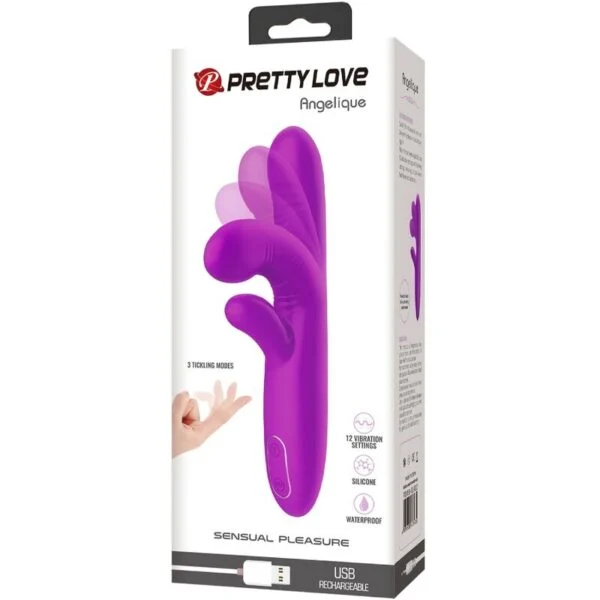 Pretty Love - Angelique Vibratore Multifunzione + Stimolatore Clitoride Viola 6 Pretty Love - Angelique Vibratore Multifunzione + Stimolatore Clitoride Viola 6