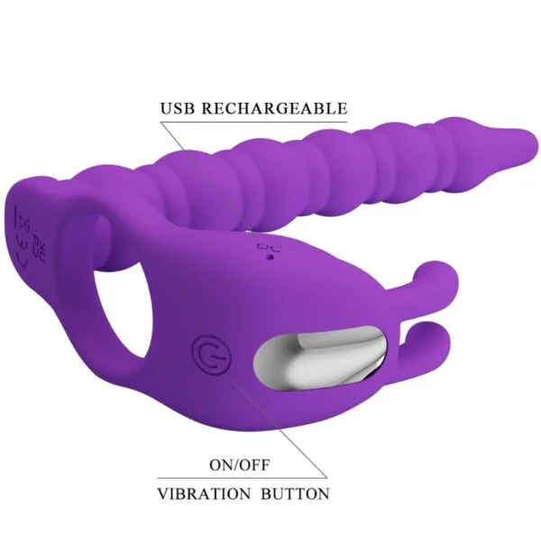 Pretty Love - Blackney Anelli per Pene con Spina Vibratore 5 Pretty Love - Blackney Anelli per Pene con Spina Vibratore 5
