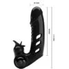 Pretty Love - Copertura per Dita Vibratore Corbin Nera 6