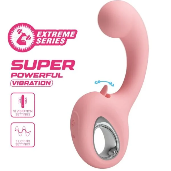 Pretty Love - Erynnyes Vibratore Punto G + Stimolatore Clitorideo 10 Vibrazioni Rosa 6 Pretty Love - Erynnyes Vibratore Punto G + Stimolatore Clitorideo 10 Vibrazioni Rosa 6
