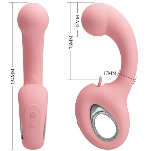 Pretty Love - Erynnyes Vibratore Punto G + Stimolatore Clitorideo 10 Vibrazioni Rosa 7 Pretty Love - Erynnyes Vibratore Punto G + Stimolatore Clitorideo 10 Vibrazioni Rosa 7