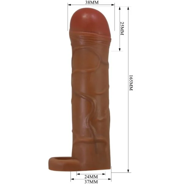 Pretty Love - Guaina per Pene Bunion con Estensione 2,5 cm Mulatto 5 Pretty Love - Guaina per Pene Bunion con Estensione 2,5 cm Mulatto 5