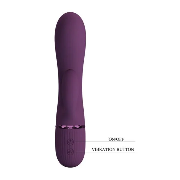 Pretty Love - Margie Vibratore a Forma di Coniglio Ricaricabile 10 Funzioni Viola 4