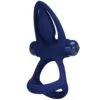 Pretty Love - Mat Doppio Anello con Vibrazione e Stimolatore Blu
