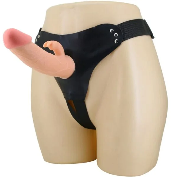 Pretty Love - Mavis Harness Slip Universale con Dildo 19 cm Naturale Pretty Love - Mavis Harness Slip Universale con Dildo 19 cm Naturale